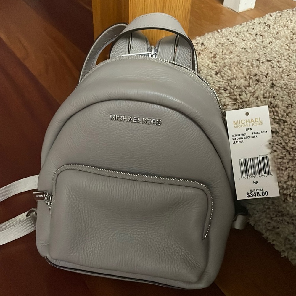 *SOLD Grey michael kors mini backpack